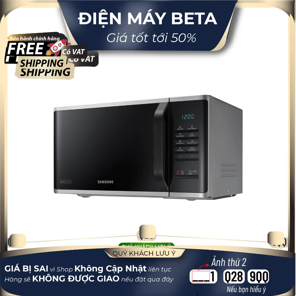 Lò vi sóng Samsung MS23K3513AS 23L 800W Mới 100%