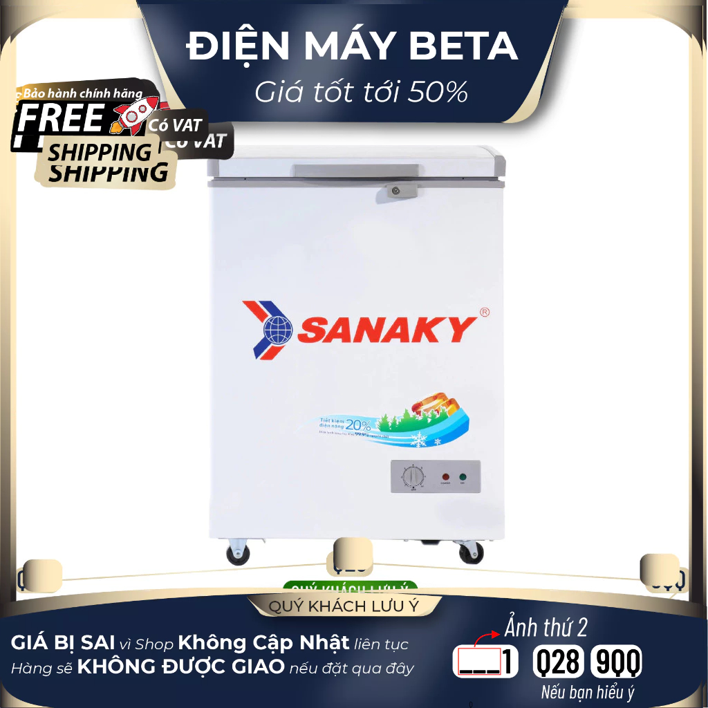 VH-1599HY - Tủ Đông Sanaky 100 Lít Sanaky VH-1599HY