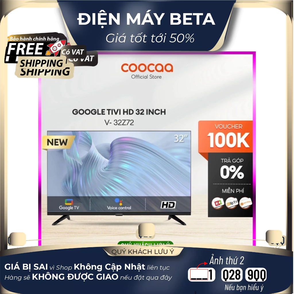 Smart Google Tivi HD Coocaa 32inch - Model 32R5S DMK