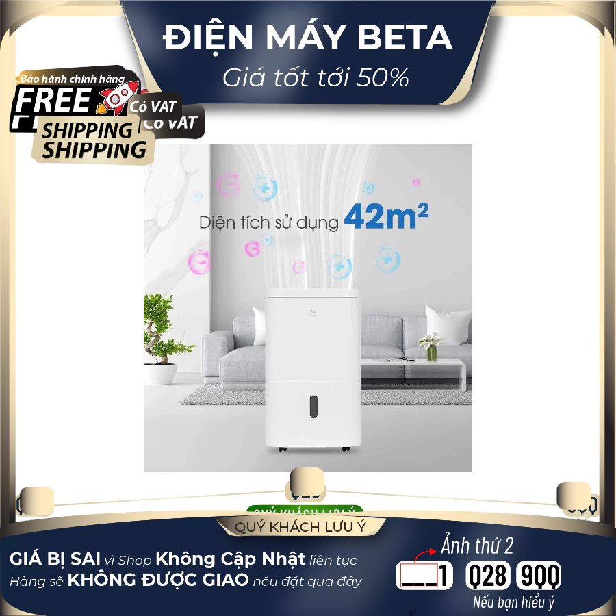 EDH10TRBW1 Máy hút ẩm Electrolux EDH10TRBW1 20L | Máy hút ẩm UltimateHome 300 cho phòng 42m²