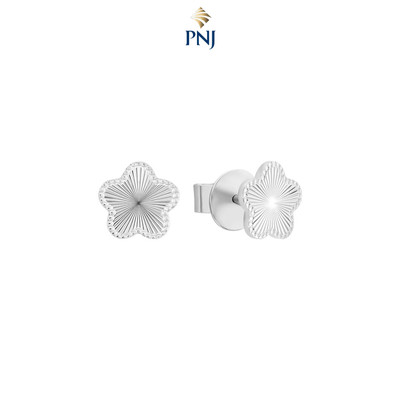 Bông tai Bạc PNJSilver hình bông hoa 0000W060148