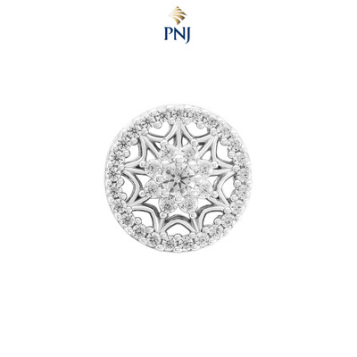 Hạt Charm Bạc đính đá PNJSilver bông hoa XMXMW060553