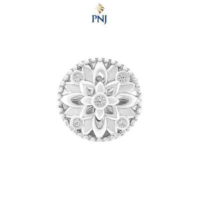 Hạt Charm Bạc đính đá PNJSilver XMXMW060548