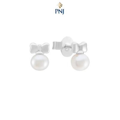 Bông tai Bạc đính ngọc trai PNJSilver PF00W060005
