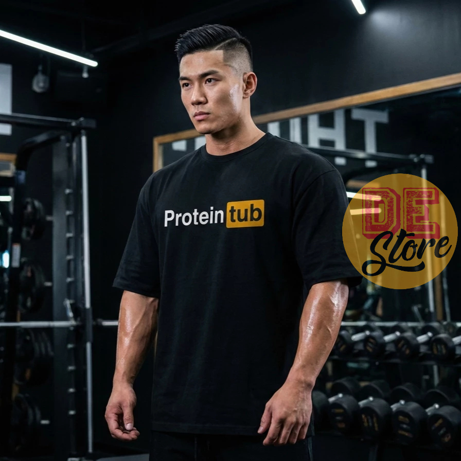 PROTEIN TUB T-SHIRT áo thun gym vải cotton 100% thoáng mát