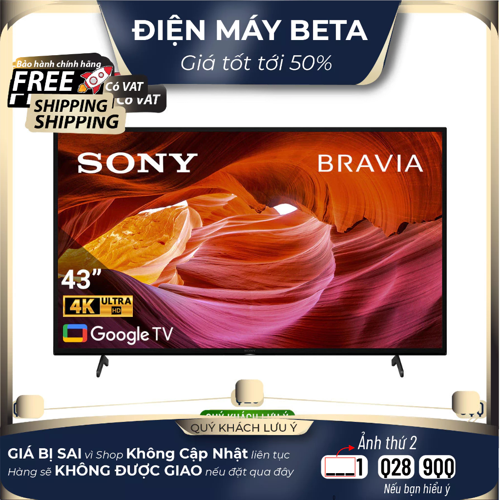 KD-43X75K / K-43S30 - Google Tivi Sony 4K 43 inch - Giao Toàn Quốc