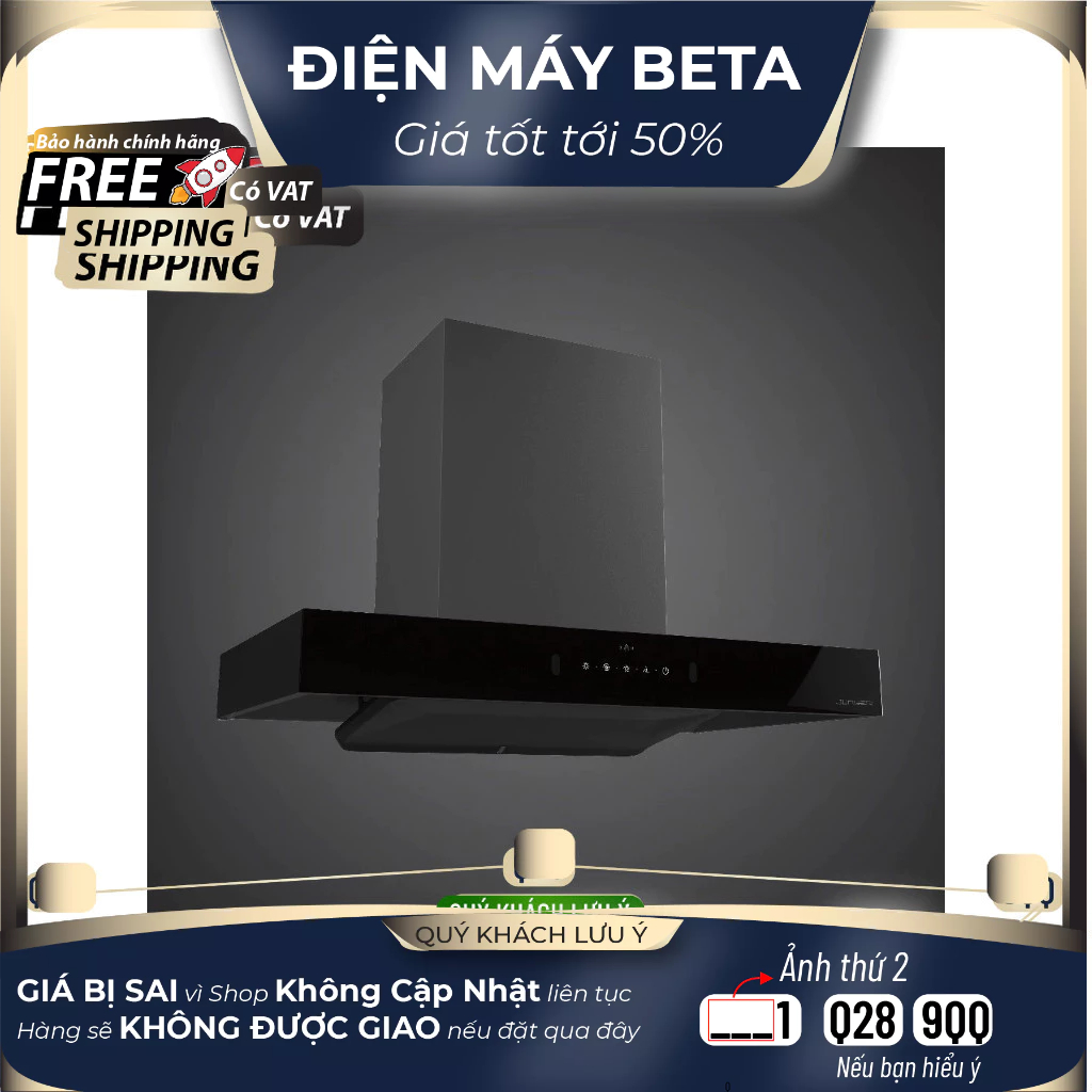 Hút mùi Junger HRJ-901 | Công suất 272W | Bảo hành 12 tháng hàng chính hãng  - DMK