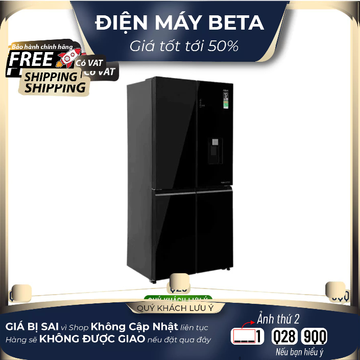 AQR-M536XA(WGB) Tủ lạnh Aqua Inverter 469 lít Multi Door AQR-M536XA(WGB)