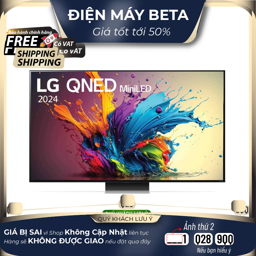 75QNED91TSA / 86QNED91TSA - Smart Tivi QNED LG 4K QNED91TSA - BH CHÍNH HÃNG