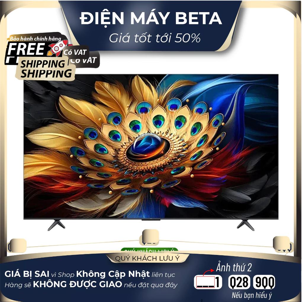 98C655 Google Tivi TCL QLED 4K 98 Inch 98C655 - Hàng chính hãng