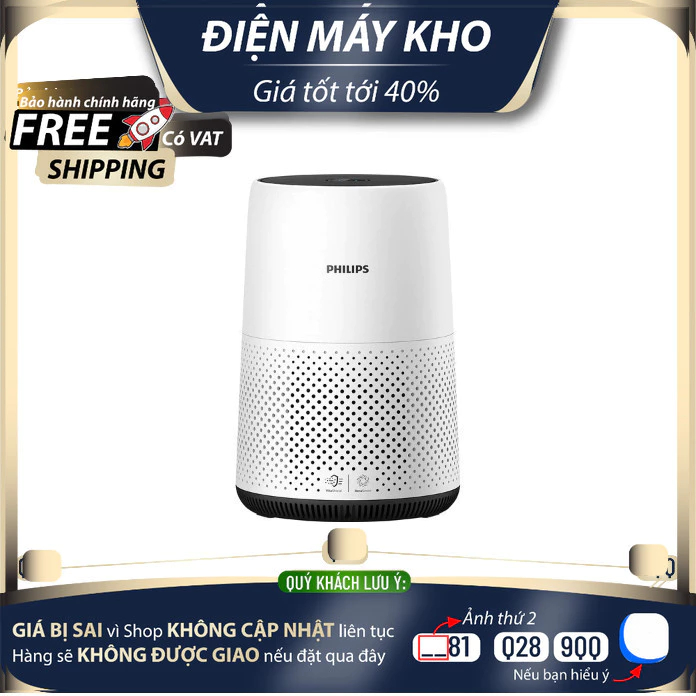 Máy lọc không khí Philips AC0820/ AC0850/20- Bảo hành chính hãng 2 năm  - DMK