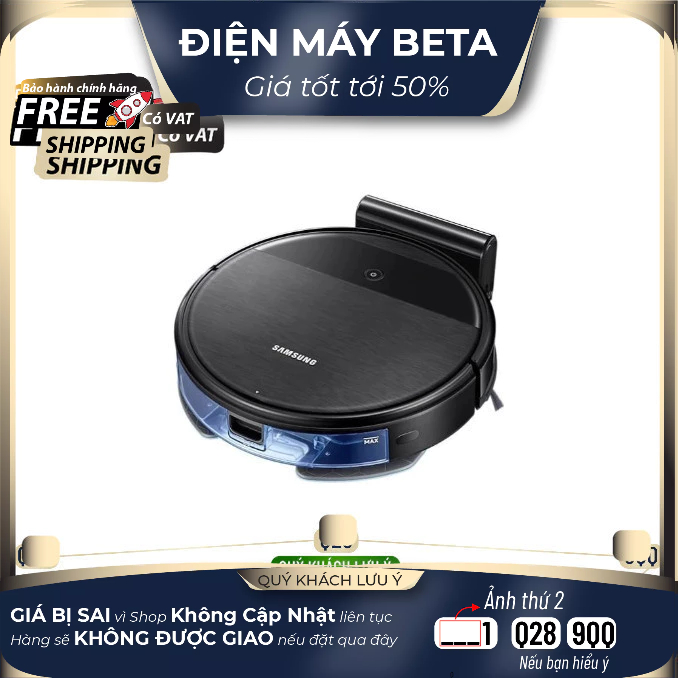 [Mã ELBAU4 giảm 4% đơn 500K] Robot hút bụi, lau sàn Samsung Powerbot-E lực hút cực mạnh 4200Pa (VR05
