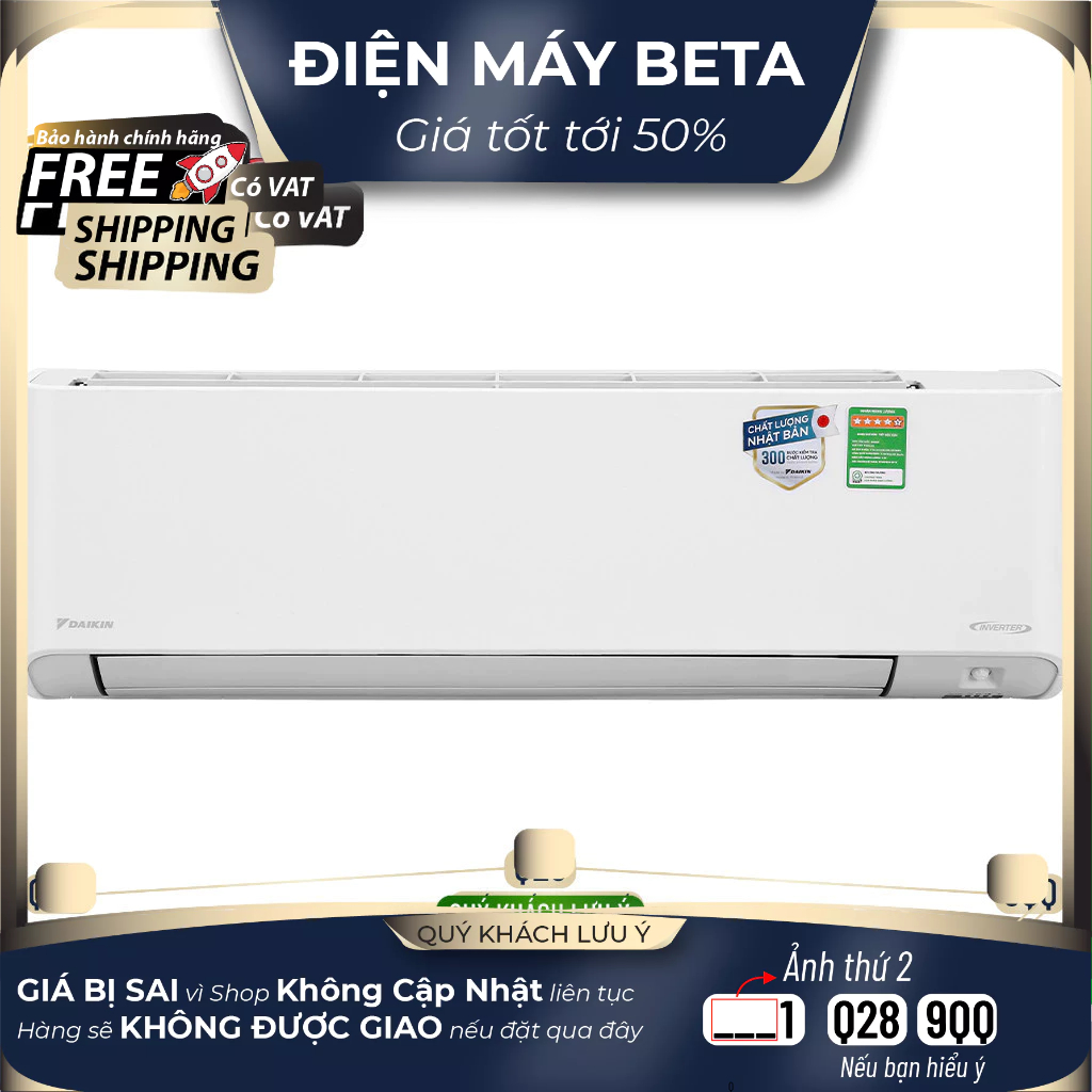 FTKZ25VVMV - Máy lạnh Daikin 1 HP - Giao Hàng Toàn Quốc