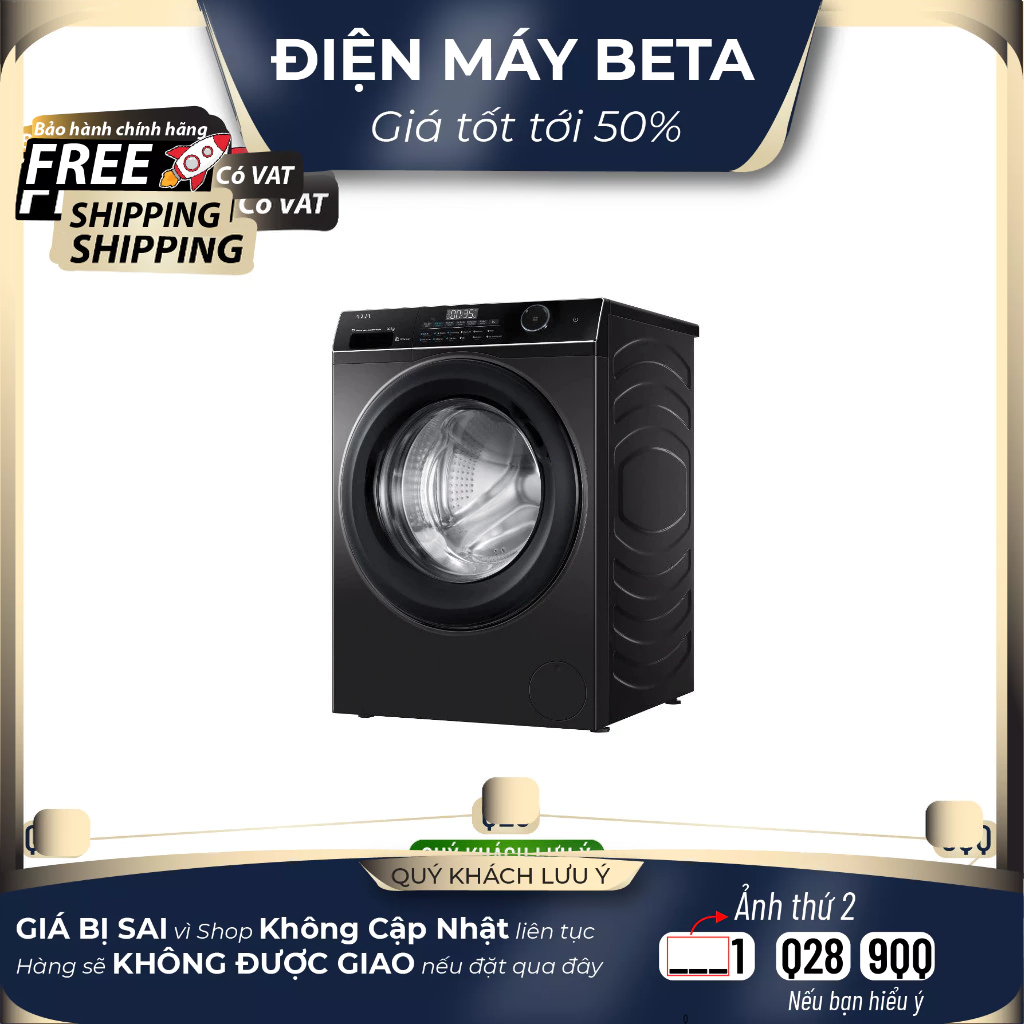 AW10-BP4959U1K(B) - Máy Giặt Aqua Inverter 10 Kg AW10-BP4959U1K(B) - Bảo Hành Chính Hãng