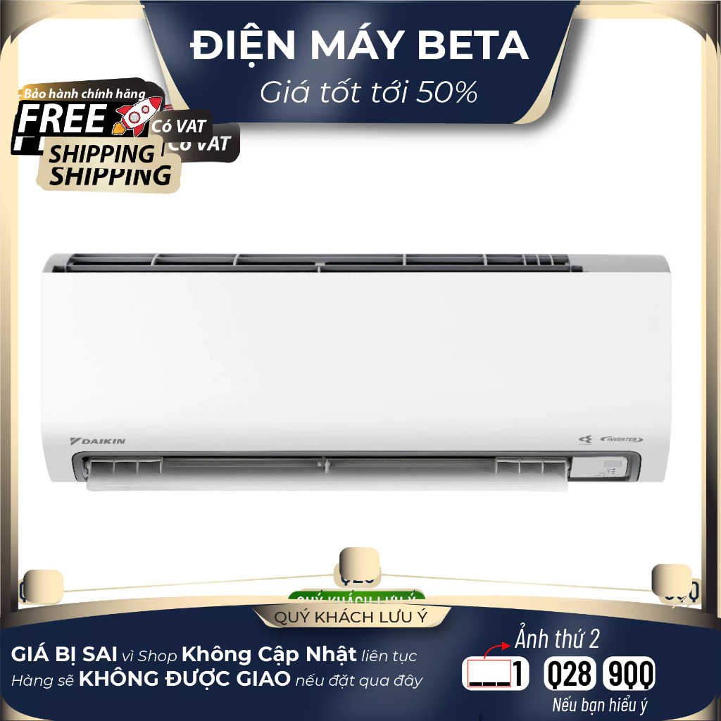 FTKF25ZVMV - Máy Lạnh DAIKIN Inverter 1 HP FTKF series - Giao Toàn Quốc