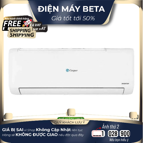 TC-09IS36 / QC-09IS36 Máy Lạnh Casper inverter 1 Ngựa (<15m2)