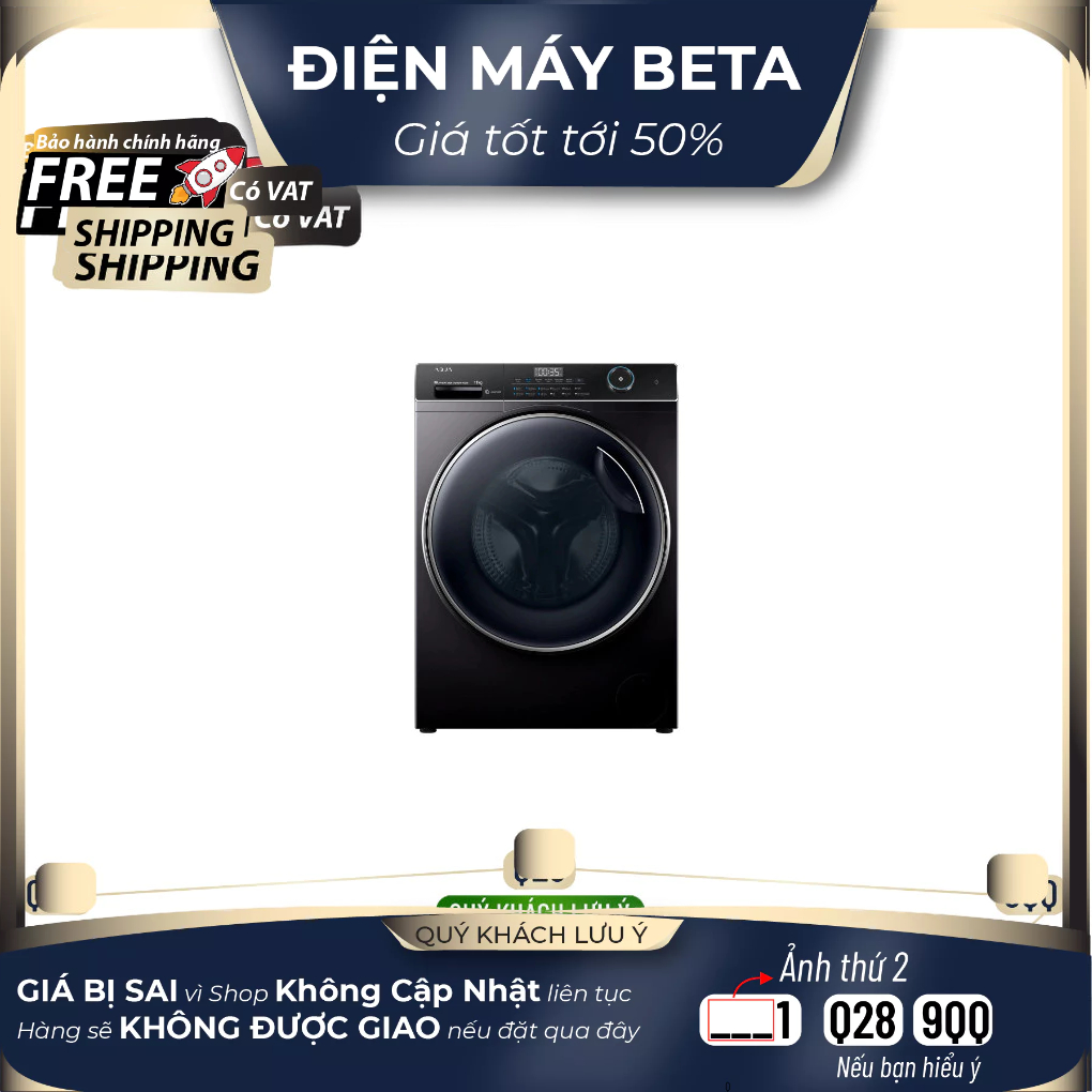 AW11-B4959U1K(B) / AW12-B4959U1K(B) - Máy giặt Aqua Inverter - Bảo Hành Chính Hãng
