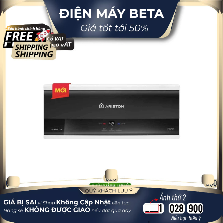 SLIM3 30 LUX VN - Máy Nước Nóng Gián Tiếp Ariston 30 Lít SLIM3 30 LUX VN