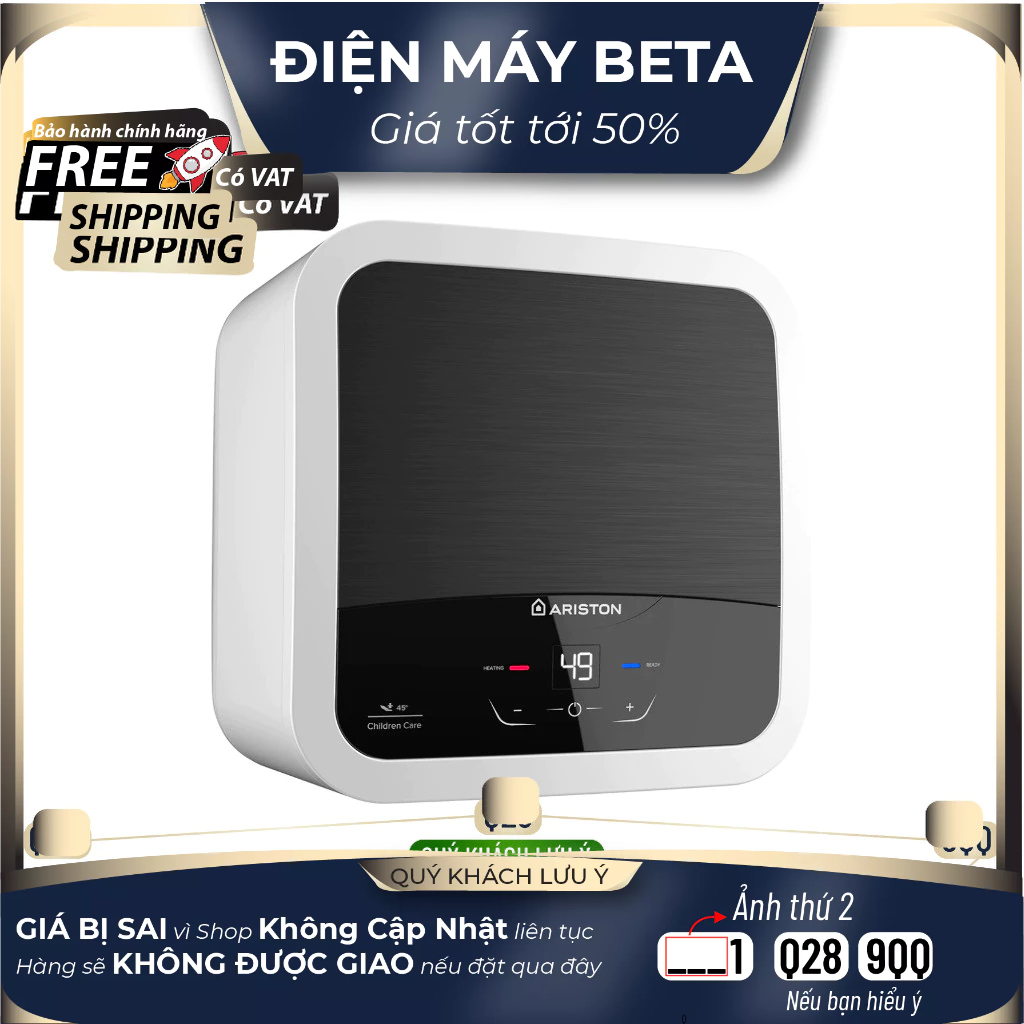 AN2 15 LUX-D AG+ - Máy Nước Nóng Gián Tiếp 15L Ariston AN2 15 LUX-D AG+ - Bảo Hành Chính Hãng