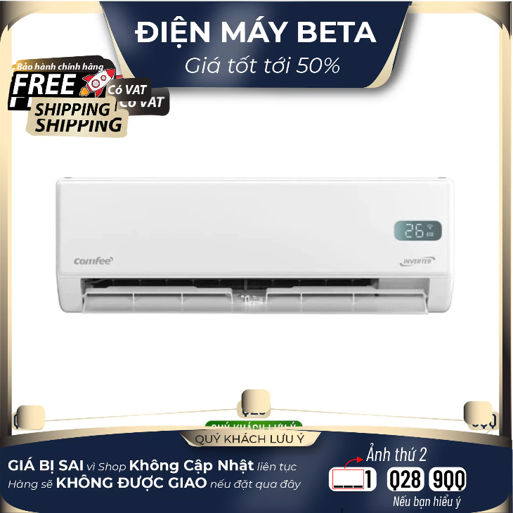 CFS-10VAFF-V / CFS-10VGPF-V / CFS-13VGPF-V / CFS-18VGPF-V - Máy Lạnh Comfee Inverter