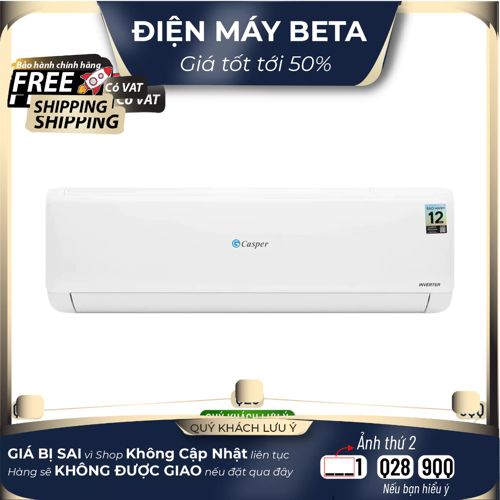 Máy Lạnh Inverter Casper TC-18IS36 (2HP)/ TC-12IS36 | QC-12IS36 (1.5HP)