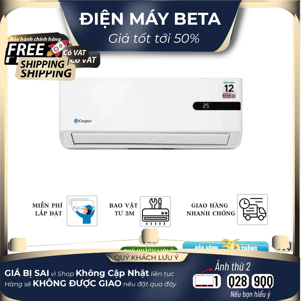 GC-09IB36 Máy lạnh Casper Inverter 1 HP GC-09IB36