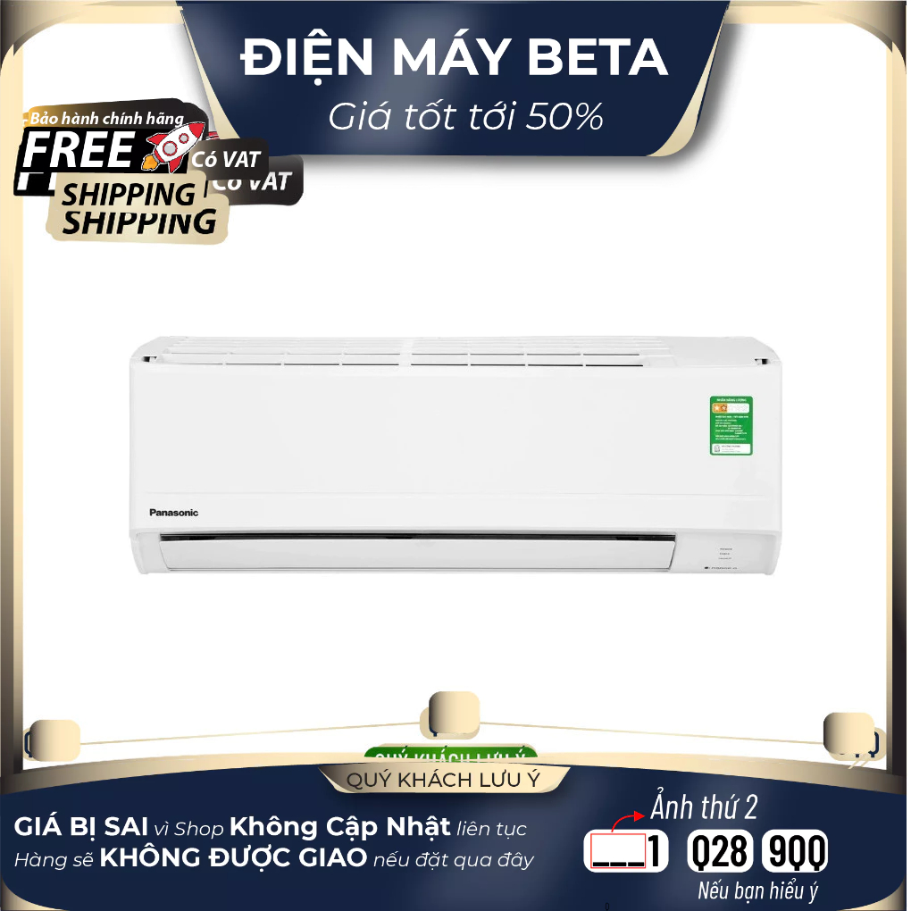 Điều hòa Panasonic 1 chiều 9000BTU N9WKH-8 - Mới 100% Mới 100%