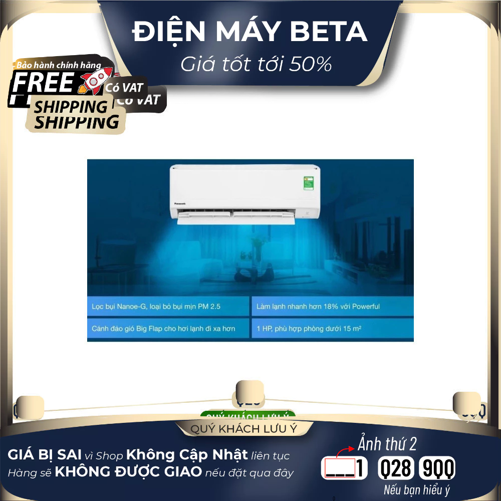 Điều hòa Panasonic 1 HP CU/CS-N9WKH-8M , điều hòa Panasonic 1 HP CU/CS-N9WKH-8M Mới 100%