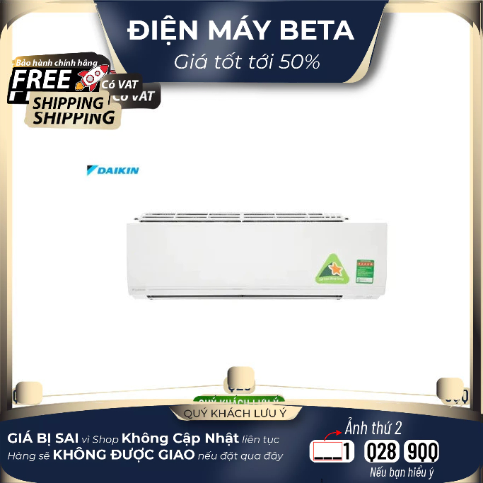 Điều hòa Daikin 12000BTU 2 chiều Inverter FTHF35VAVMV
