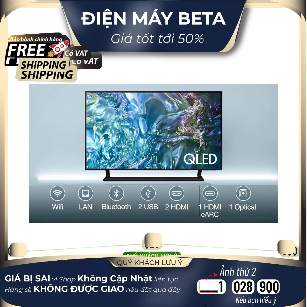 QA50Q60DAKXXV / QA50Q60CA - Smart Tivi Samsung QLED Q60D 4K 50 Inch | QA50Q60DAKXXV