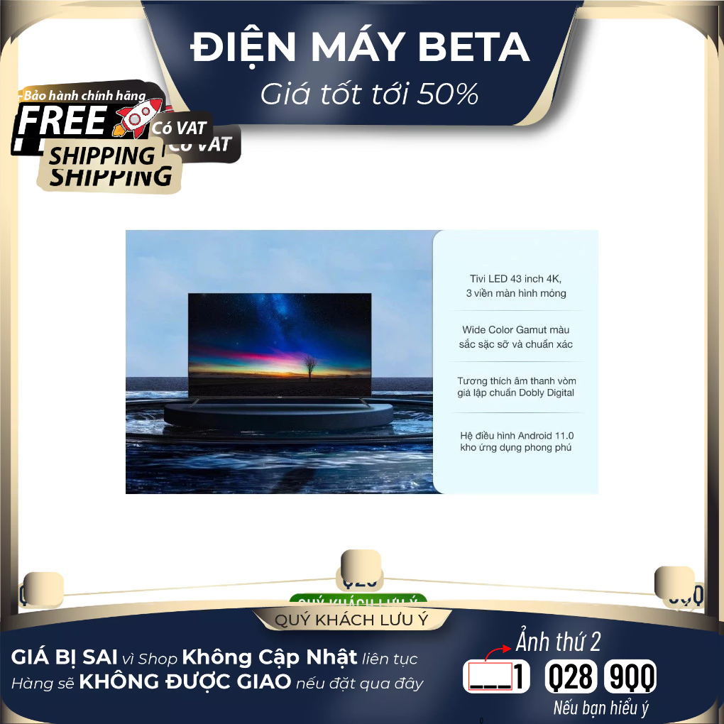 Aqua Android Tivi 43 Inch LE43AQT6620FG