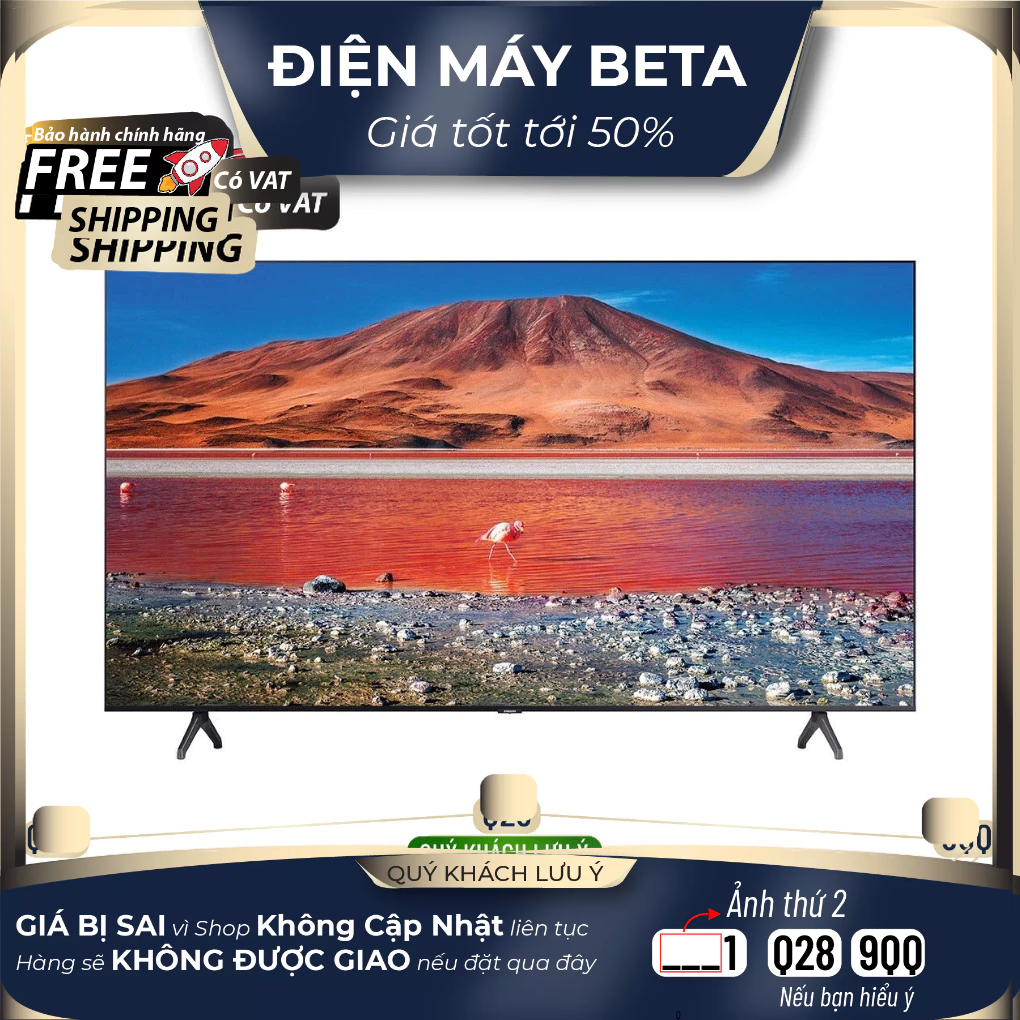 Smart Tivi Samsung 4K 75 inch 75AU7700 UHD Mới 100%