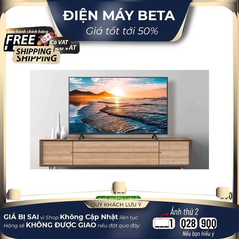 Android Tivi TCL 4K 50 inch 50P615 - Điện Máy Tại Kho Mới 100%