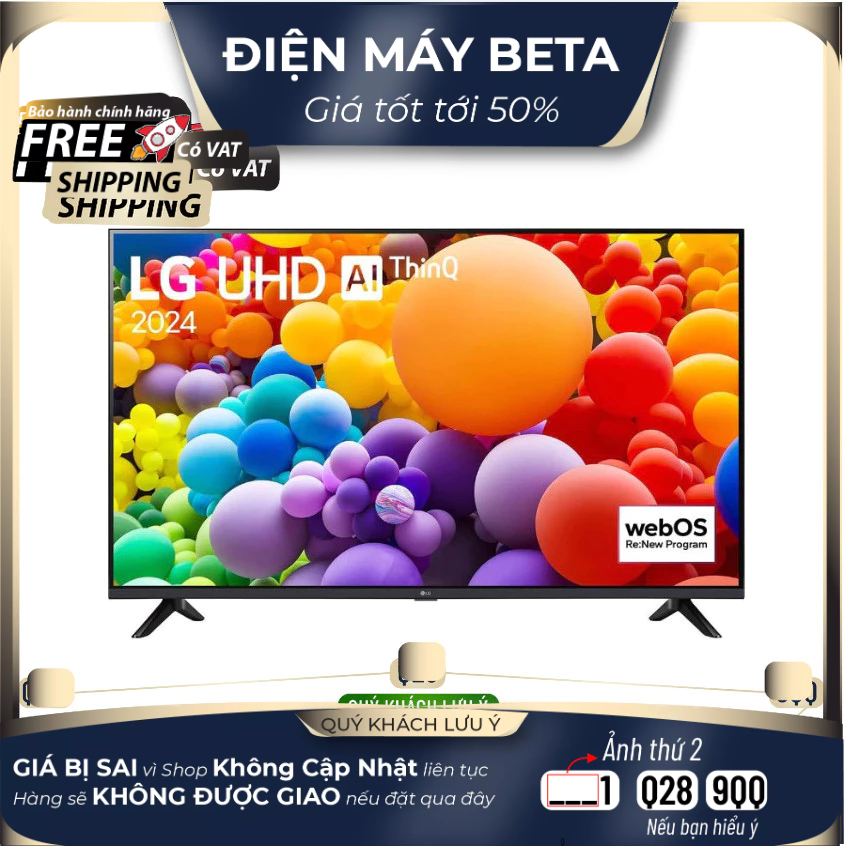 65UT7350PSB - Smart Tivi LG 4K 65 Inch - Giao Hàng Toàn Quốc