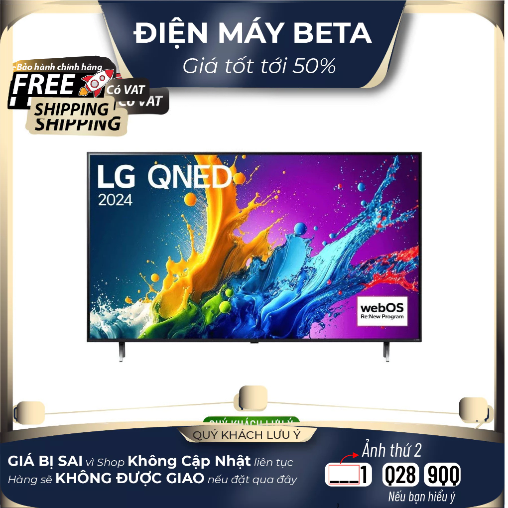 Smart Tivi QNED LG 4K 75 inch 75QNED80SQA