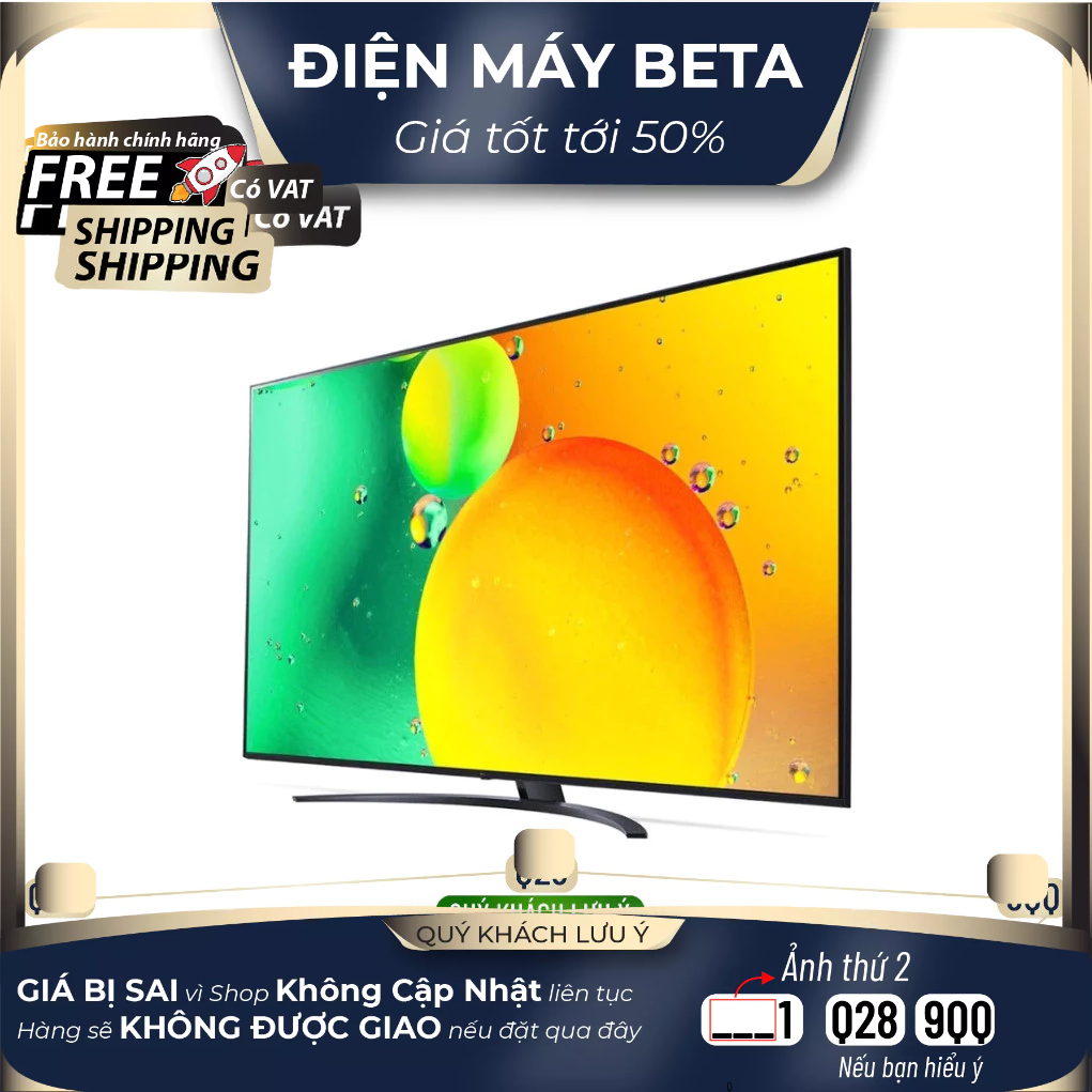 55NANO76SQA Smart Tivi NanoCell LG 4K 55 inch 55NANO76SQA