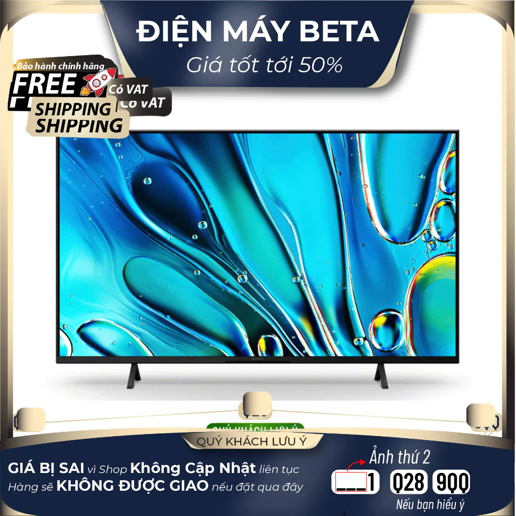 K-43S30 - Google Tivi Sony 4K 43 inch K-43S30 - Bảo hành chính hãng