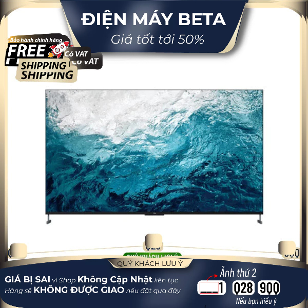 Android Tivi QLED TCL 4K 98 inch 98C735 Mới 100%