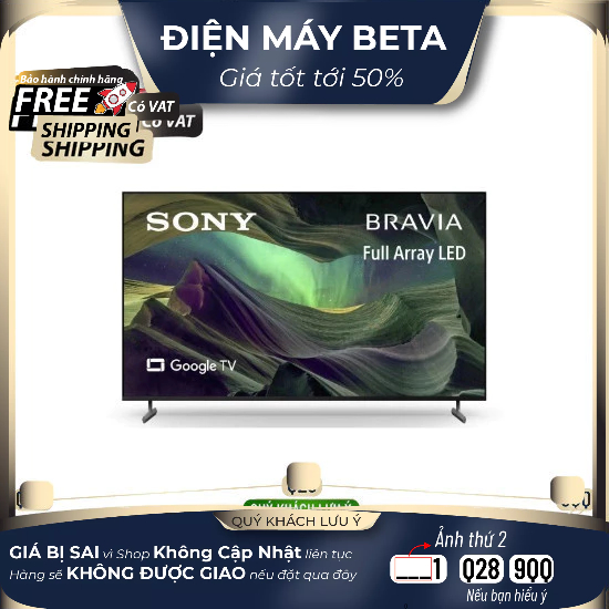 Google Tivi Sony KD-55X85L 4K 55 inch Mới 2023  - DMK