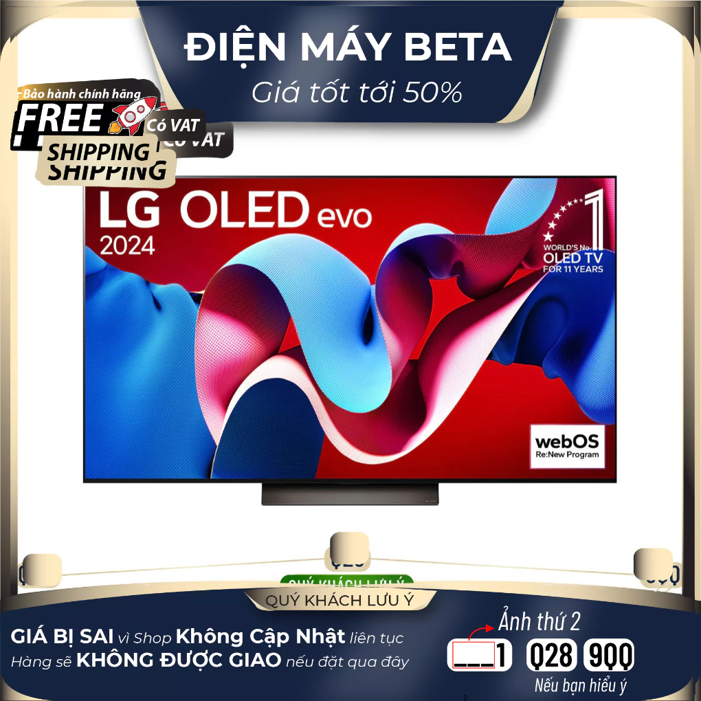 55C4PSA / 65C4PSA / 77C4PSA - Smart Tivi OLED LG 4K - Bảo hành chính hãng