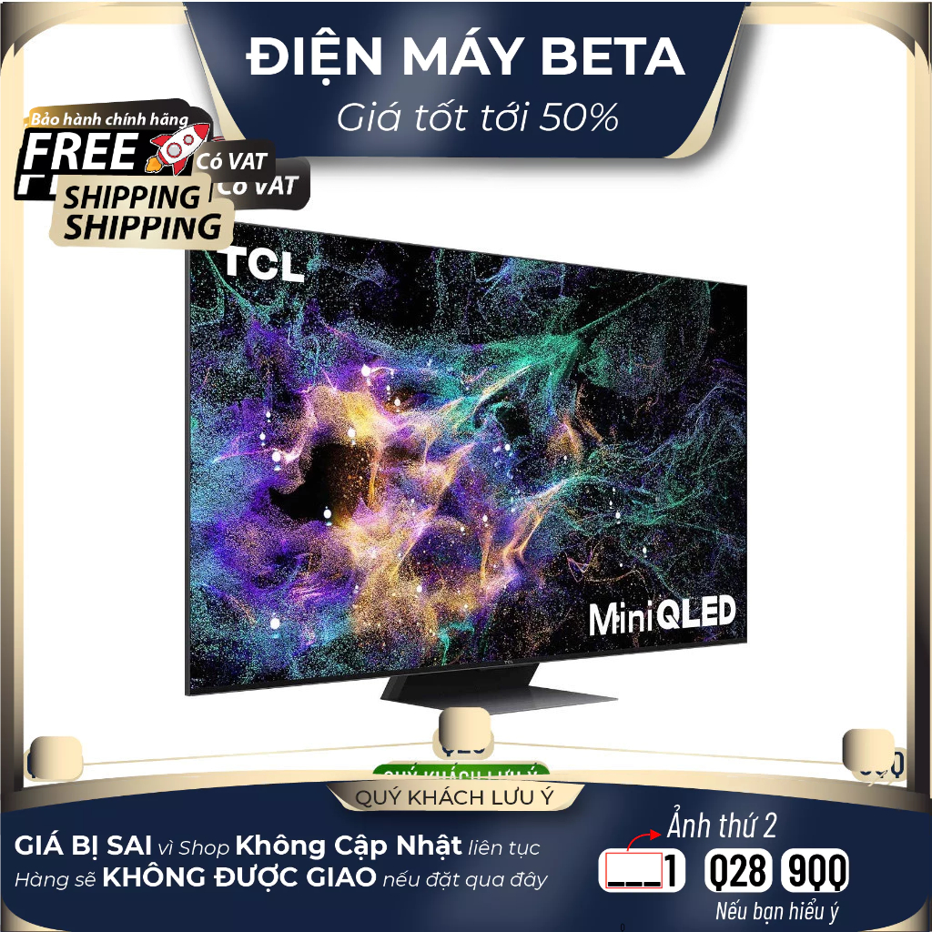 Ti vi Google Tivi Mini QLED TCL 4K 75 inch 75C845