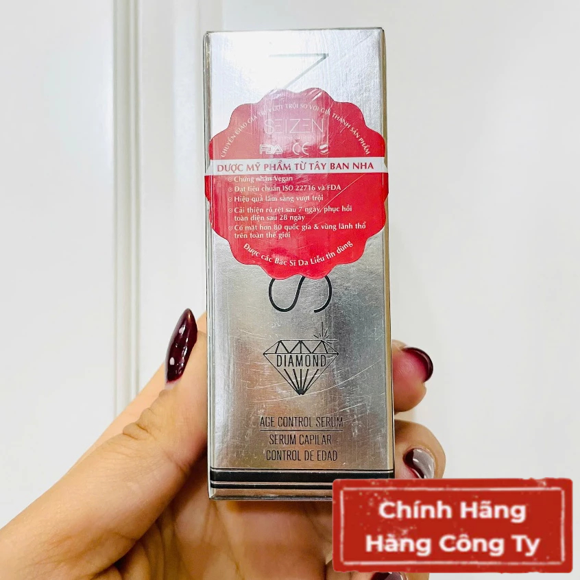 [Hàng cty] Seizen Diamond Age Control Serum - Tĩnh Chất Kim Cương Tăng Độ Bồng Bềnh & Sáng Khoẻ Cho 