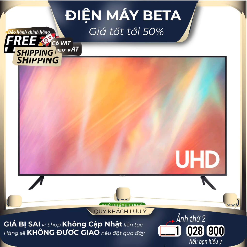 UA75DU7700 / UA75AU7700 - Miễn Phí Lắp Đặt Để Bàn HCM -Smart Tivi Samsung 4K 75 inch DU7700 / AU7700