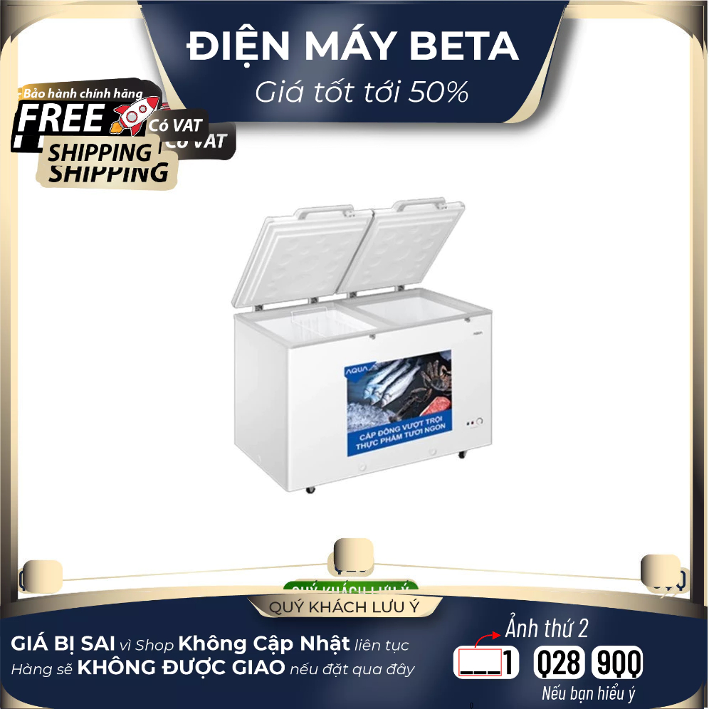 Tủ đông mát AQUA Inverter 295 lít AQF-C4202E - Mới 100% Mới 100%