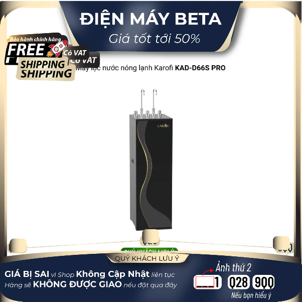 KAD-D66S / KAD-D66S PRO - Máy Lọc Nước Karofi (11 Lõi Lọc) - Giao Toàn Quốc