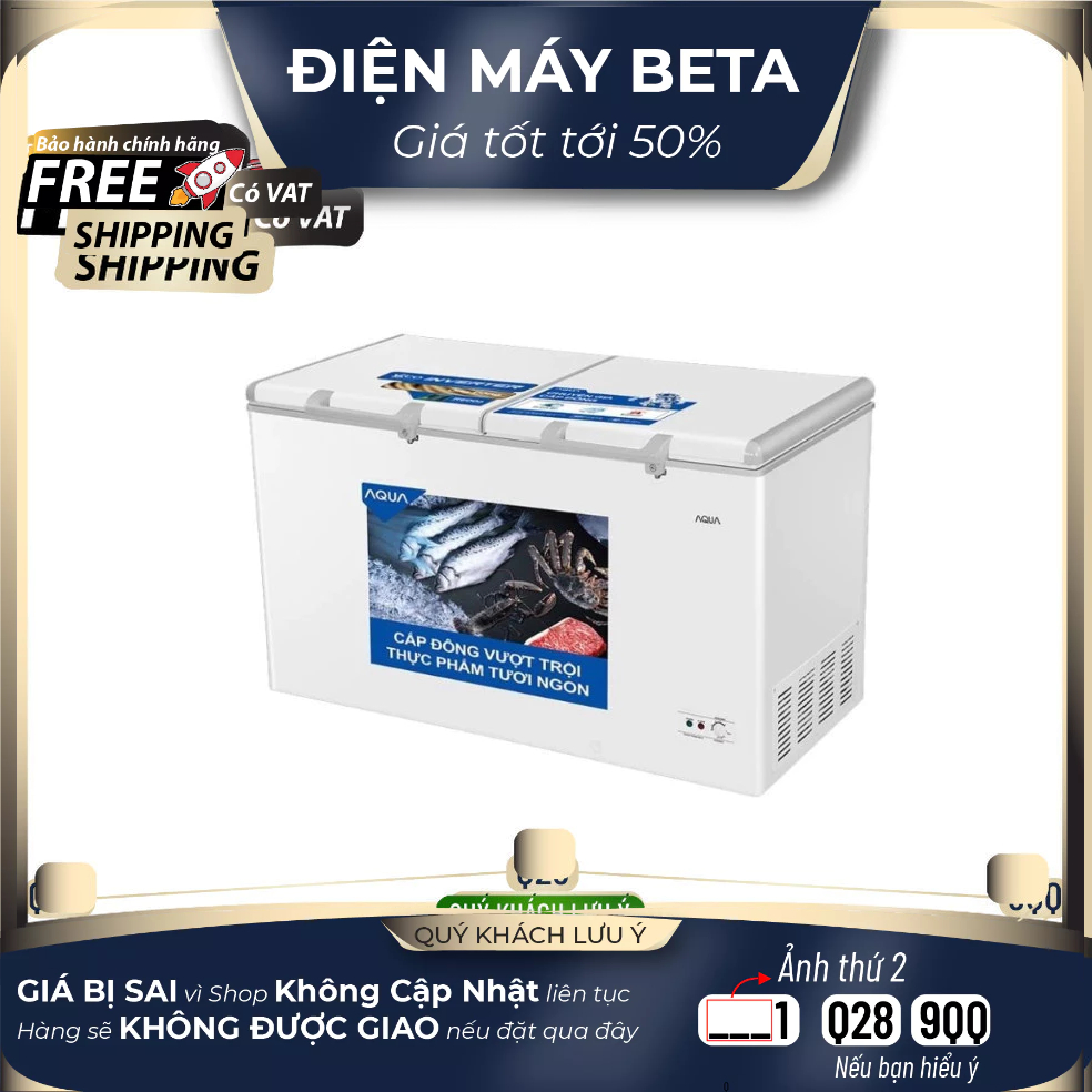 Tủ đông AQUA AQF-C6901E Inverter 508 lít / BẢO HÀNH CHÍNH HÃNG 24 THÁNG - Mới 100% Mới 100%