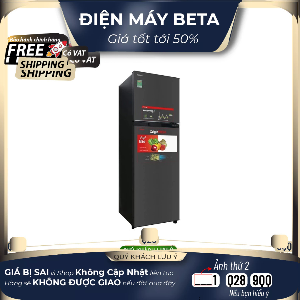 Tủ lạnh Toshiba GR-B31VU SK - GR-B31VU UKG Inverter 253 lít - Mới 100% Mới 100%