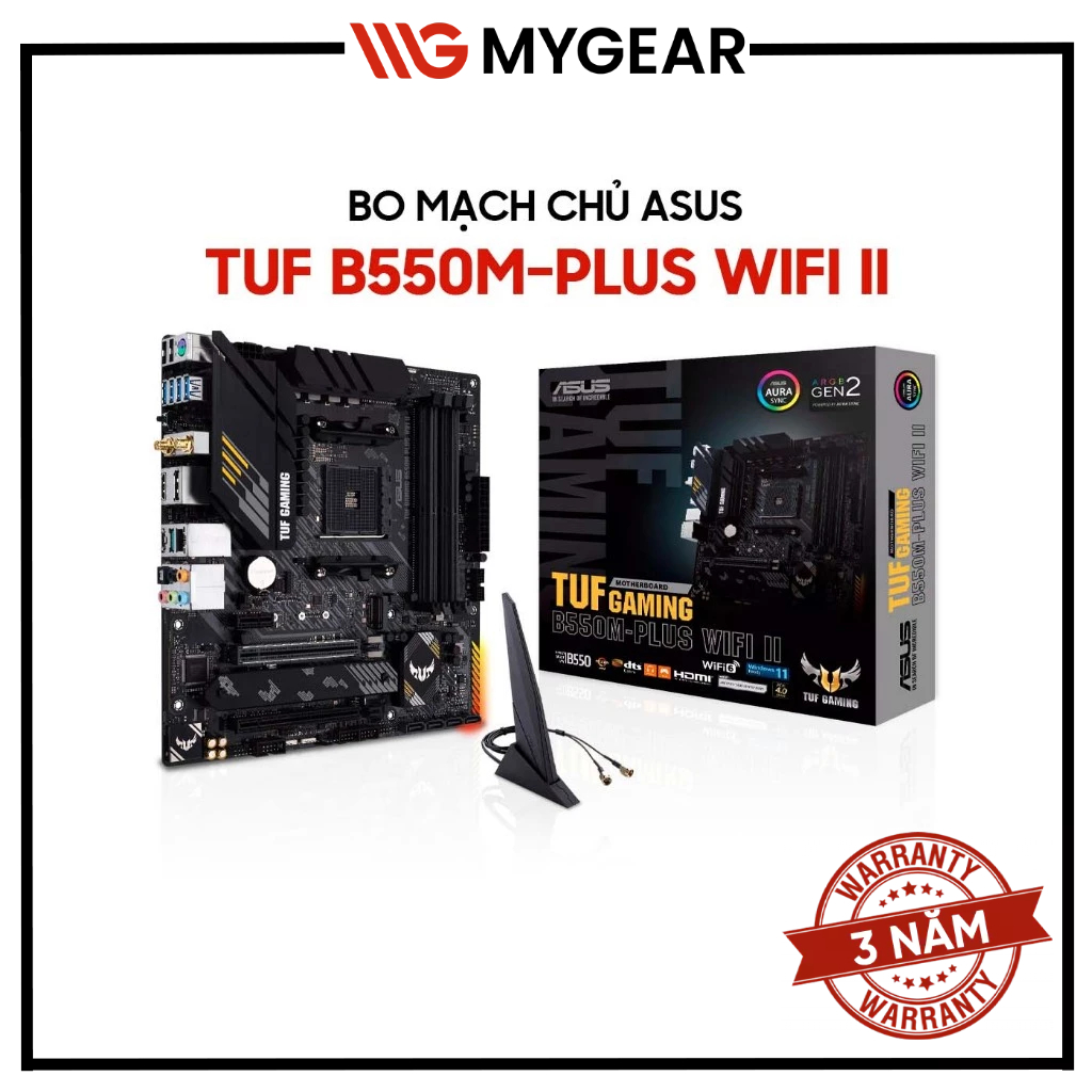Mainboard ASUS TUF GAMING B550M-PLUS WIFI II - Bảo hành 36 tháng