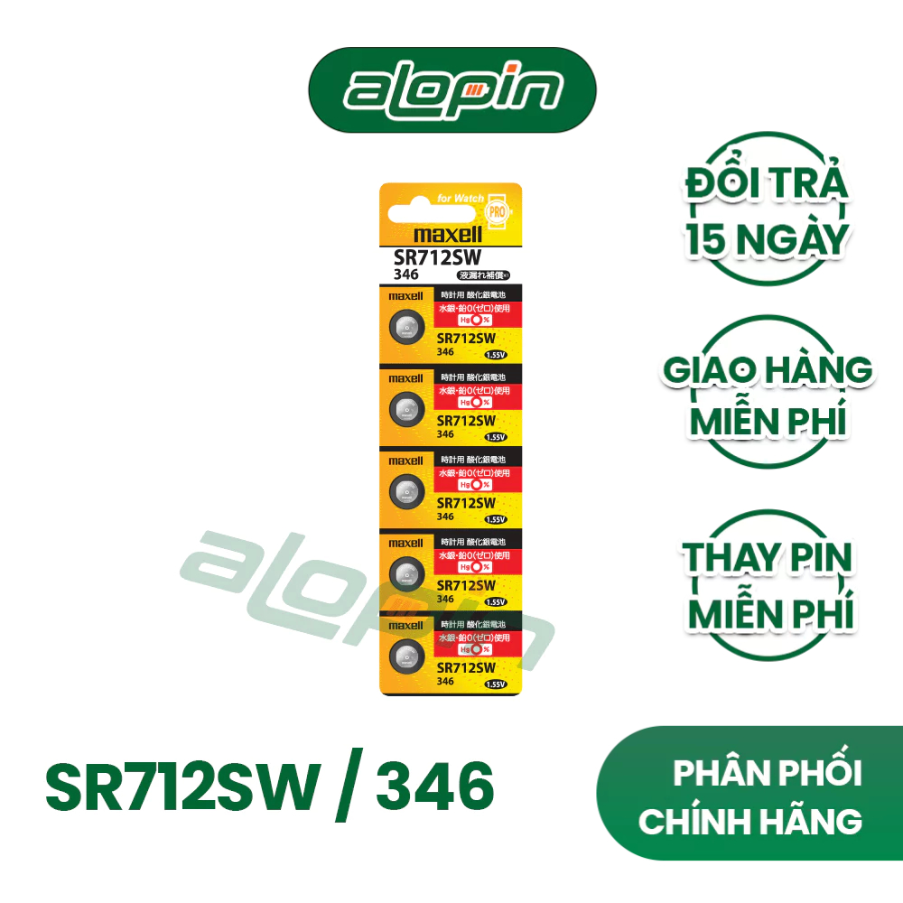 Pin Maxell SR712SW / 346 (Đồng Hồ Đeo Tay) - Chính Hãng