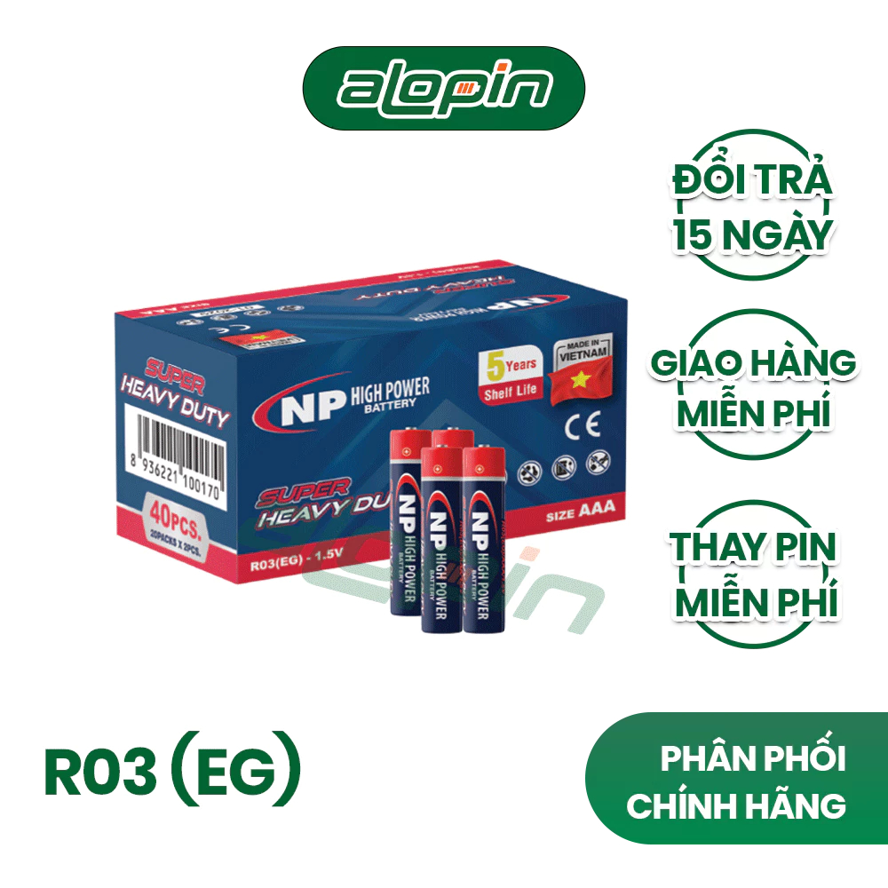 Pin National Power AAA / R03 (EG) - Chính Hãng